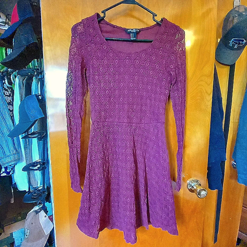 Long Sleeved Lace Dress